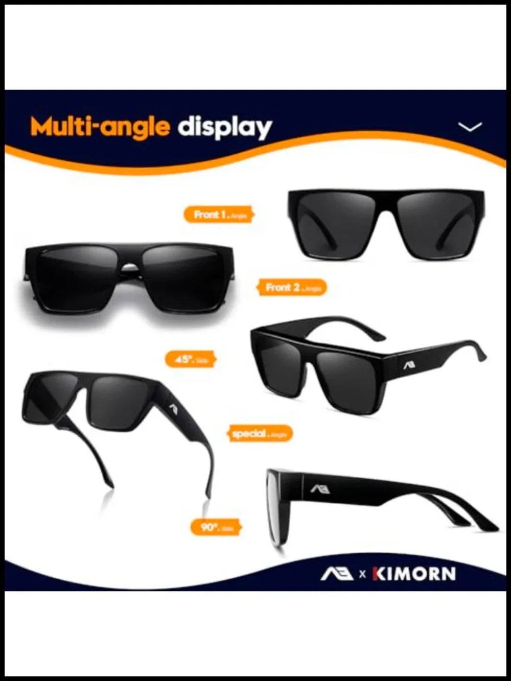 Fit Over Glasses Polarized Square Sunglasses UV400 Protection